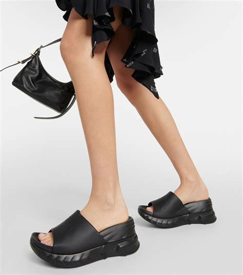 givenchy marshmallow wedge sandals|givenchy jaw chunky sandals.